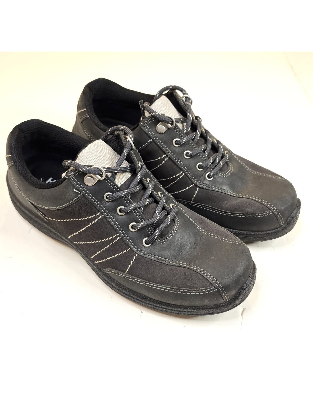 Hotter Mist GTX STD Women's Walking Leather Trainers Gore-Tex Black Size 8.5